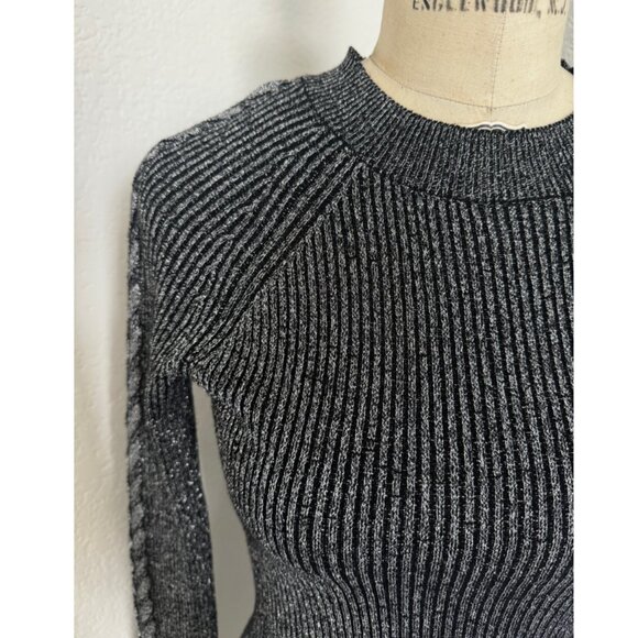 I.N. San Francisco | Grey Lurex Sweater Dress size XS - Picture 6 of 8